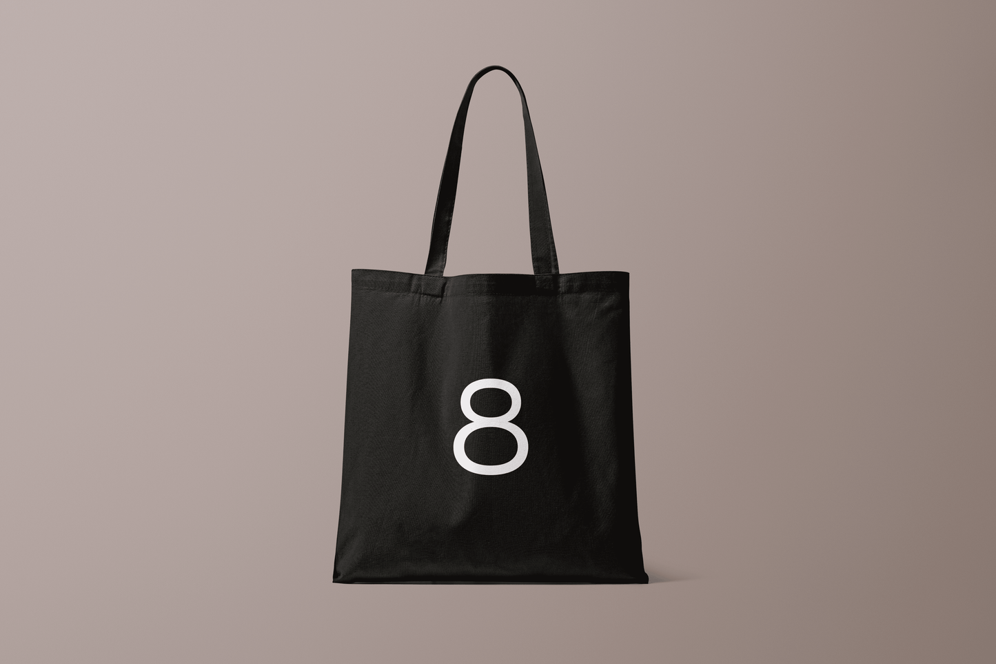 Black Tote Bag (8 Logo)
